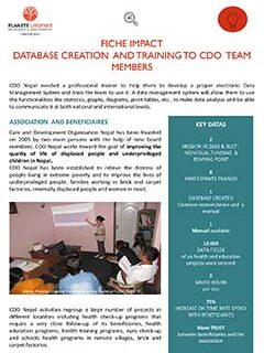 Data base creation in India